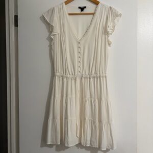 Paige Rosalee Tiered White Mini Dress
